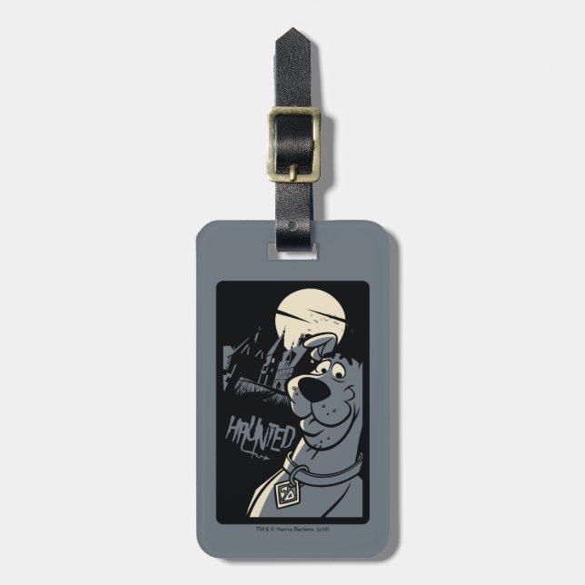 Scooby-Doo Noir Haunted Mansion Graphic Luggage Tag (Front Vertical)