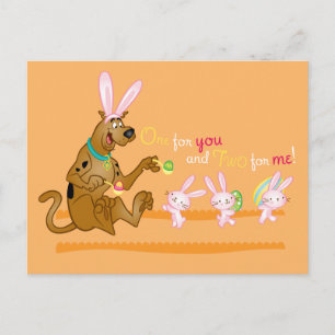 Scooby-Doo "One for You, Two for Me" Easter Postcard