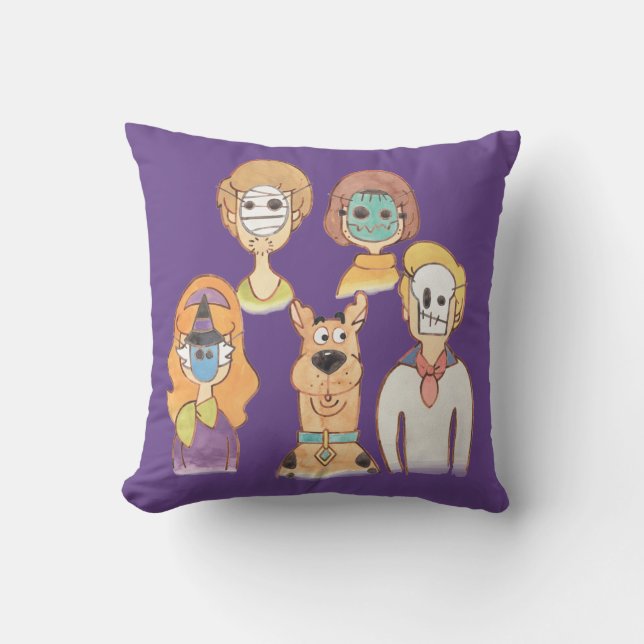 Scooby-Doo | Our Halloween Masks Cushion (Front)