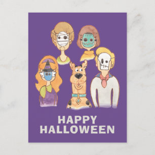 Scooby-Doo   Our Halloween Masks Postcard