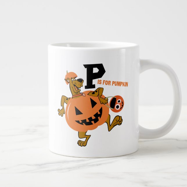 Scooby-Doo | P is for Pumpkin Large Coffee Mug (Right)