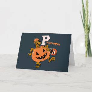 Scooby-Doo   P is for Pumpkin Note Card