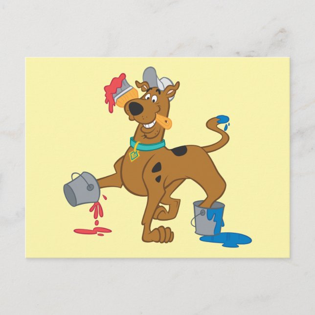 Scooby-Doo Paints Postcard (Front)