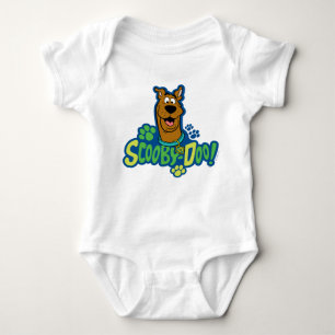 Scooby-Doo Paw Print Character Badge Baby Bodysuit
