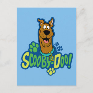 Scooby-Doo Paw Print Character Badge Postcard