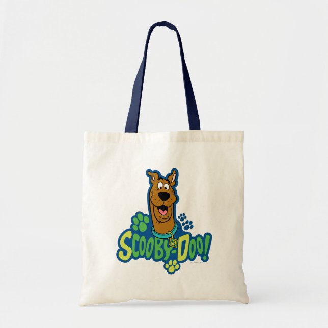 Scooby-Doo Paw Print Character Badge Tote Bag (Front)