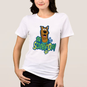 Scooby-Doo Paw Print Character Badge Tri-Blend Shirt