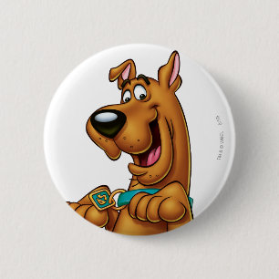 Scooby-Doo Paws Up 6 Cm Round Badge
