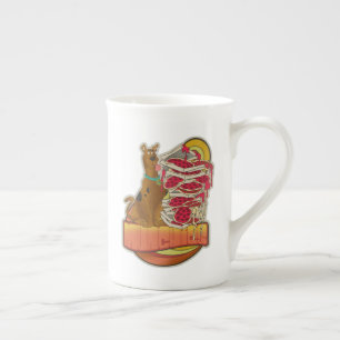 Scooby-Doo   Pile of Pizza "Munchies" Graphic Bone China Mug