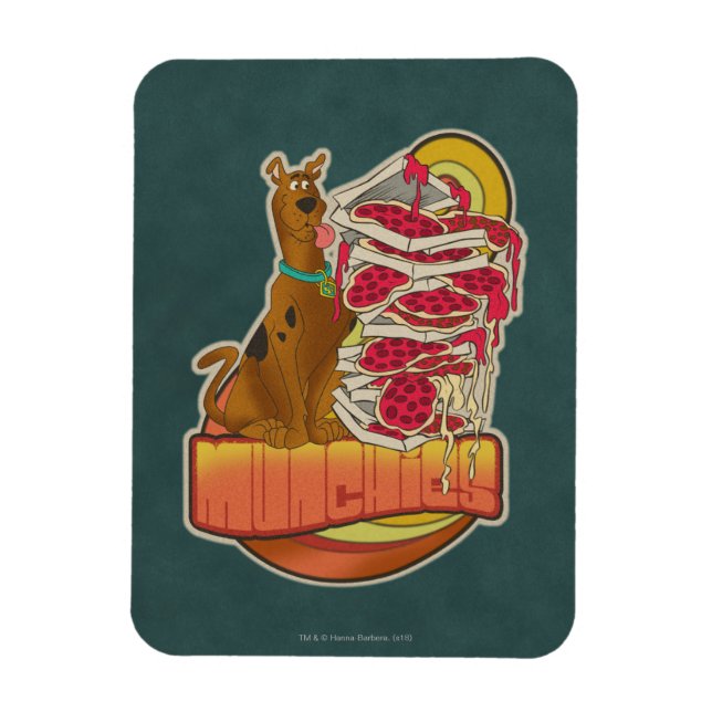 Scooby-Doo | Pile of Pizza "Munchies" Graphic Magnet (Vertical)