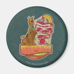Scooby-Doo Pile of Pizza "Munchies" Graphic Magnet