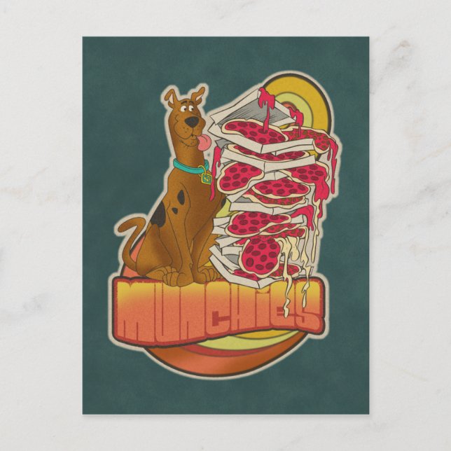 Scooby-Doo | Pile of Pizza "Munchies" Graphic Postcard (Front)