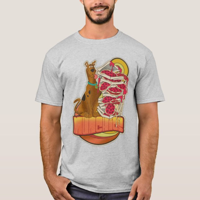 Scooby-Doo | Pile of Pizza "Munchies" Graphic T-Shirt (Front)