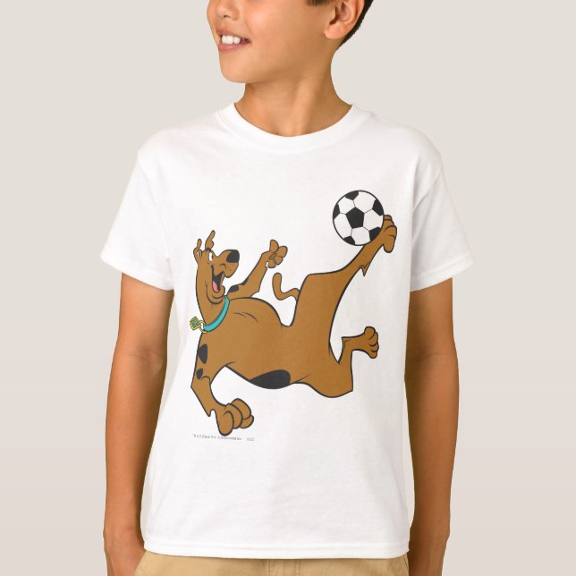 Scooby-Doo Playing Soccer T-Shirt (Front)