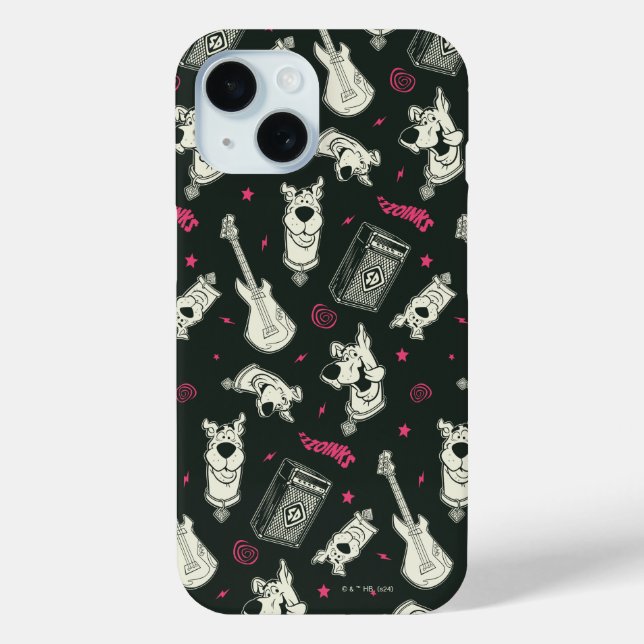 Scooby-Doo Punk Guitar and Amp Pattern Case-Mate iPhone Case (Back)