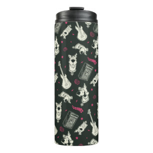 Scooby-Doo Punk Guitar and Amp Pattern Thermal Tumbler