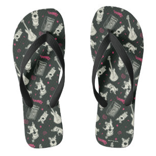 Scooby-Doo Punk Guitar and Amp Pattern Thongs