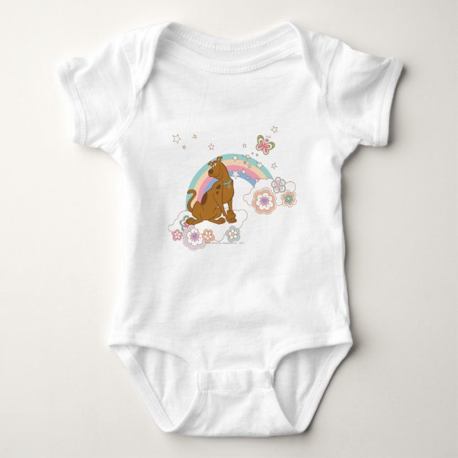 Scooby-Doo Rainbow Butterfly Baby Bodysuit (Front)