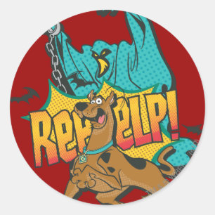 Scooby Doo "Reeeelp!" Classic Round Sticker