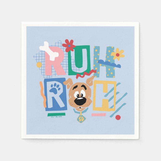 Scooby-Doo | Ruh Roh Baby Scooby-Doo Napkin (Front)