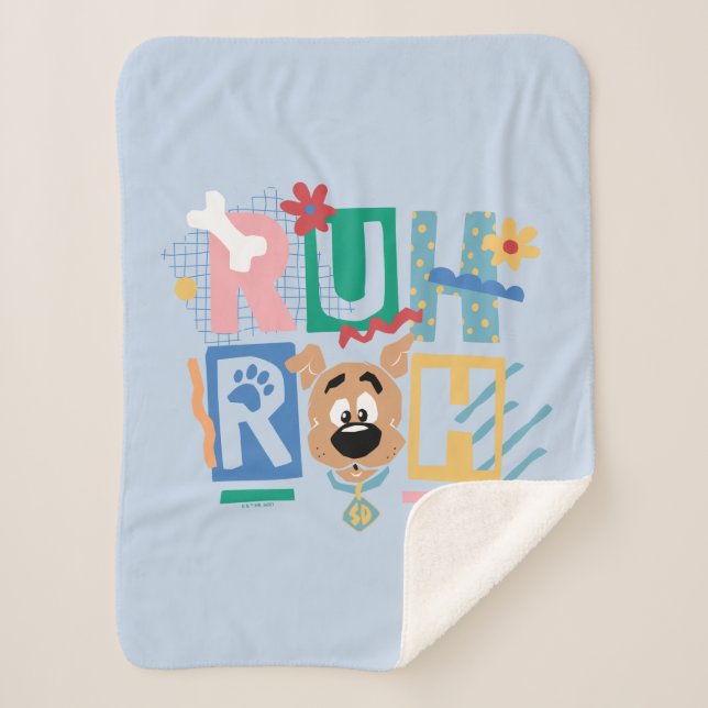 Scooby-Doo | Ruh Roh Baby Scooby-Doo Sherpa Blanket (Front)