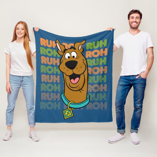 Scooby-Doo Ruh Roh Fleece Blanket (In Situ)