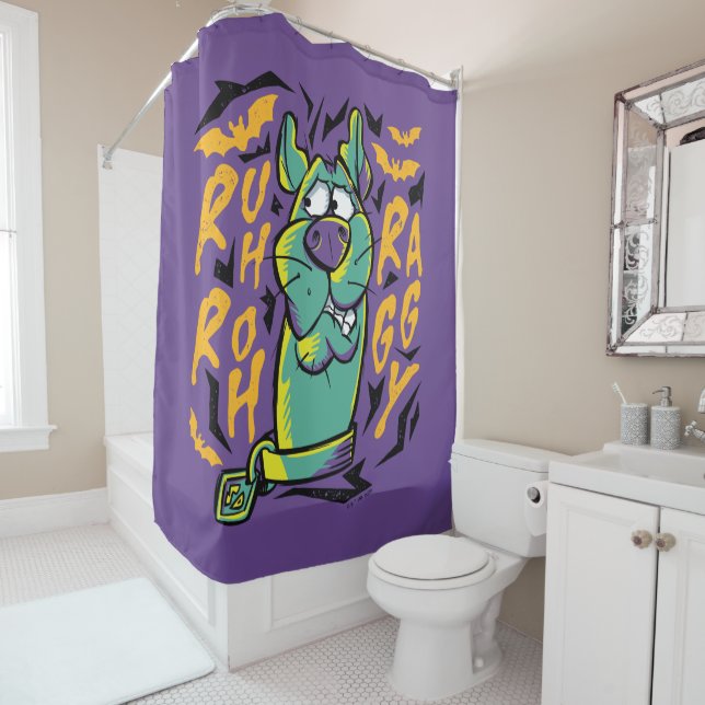 Scooby-Doo | Ruh Roh Raggy Shower Curtain (In Situ)