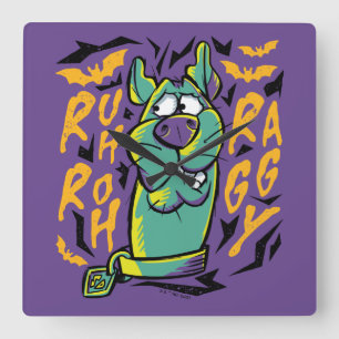 Scooby-Doo   Ruh Roh Raggy Square Wall Clock