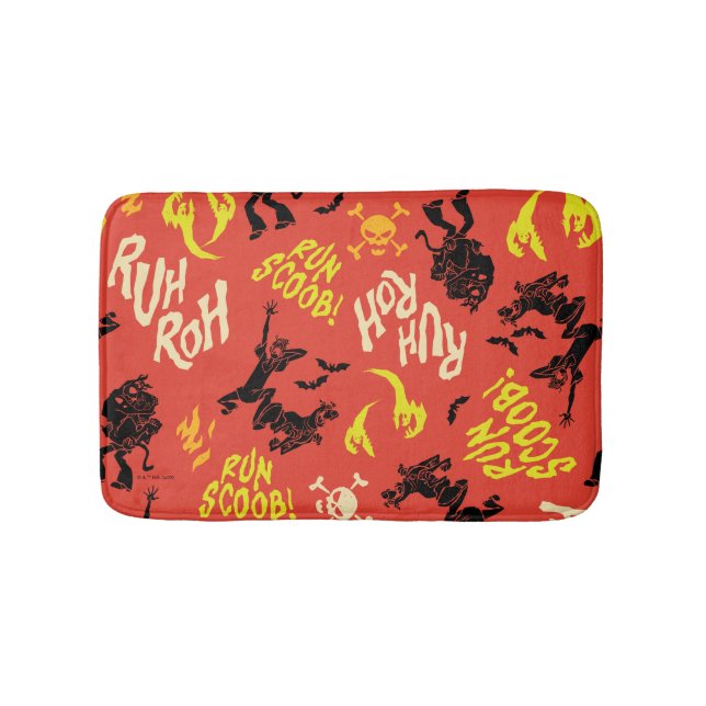 Scooby-Doo | Ruh Roh Run Scoob! Pattern Bath Mat (Front)