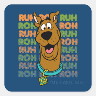 Scooby-Doo Ruh Roh Square Sticker