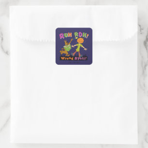 Scooby-Doo   Ruh Roh! Wrong Spell! Square Sticker