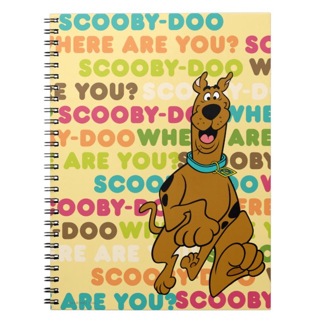 Scooby-Doo Running "Where Are You?" Notebook (Front)