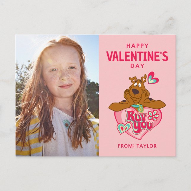 Scooby Doo Ruv You Valentine's Day Postcard (Front)
