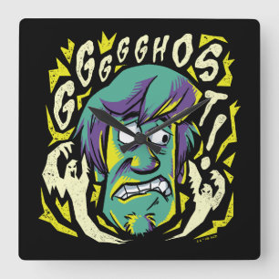 Scooby-Doo   Scared Shaggy Square Wall Clock