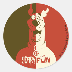 Scooby-Doo "Scary Fun" Classic Round Sticker