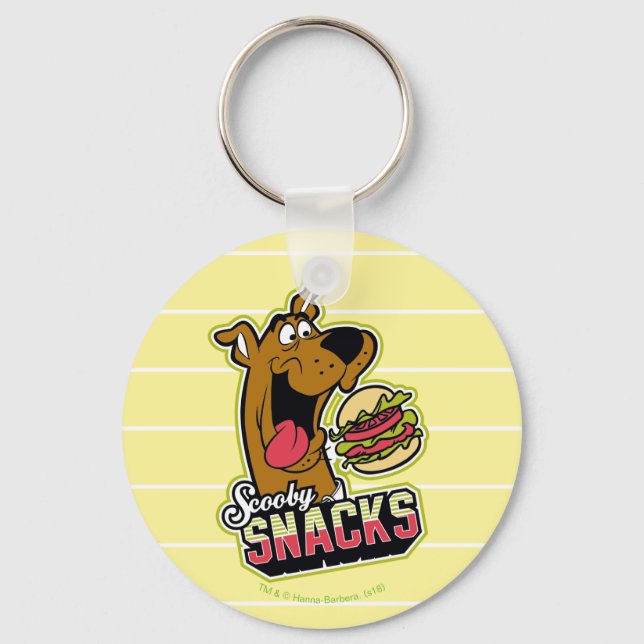 Scooby-Doo "Scooby Snacks" Logo Key Ring (Front)
