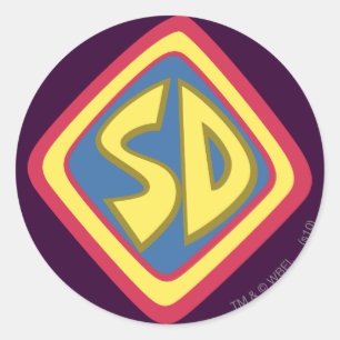 Scooby-Doo "SD" Icon Classic Round Sticker