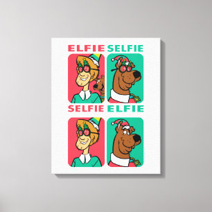 Scooby-Doo & Shaggy "Elfie Selfie" Canvas Print