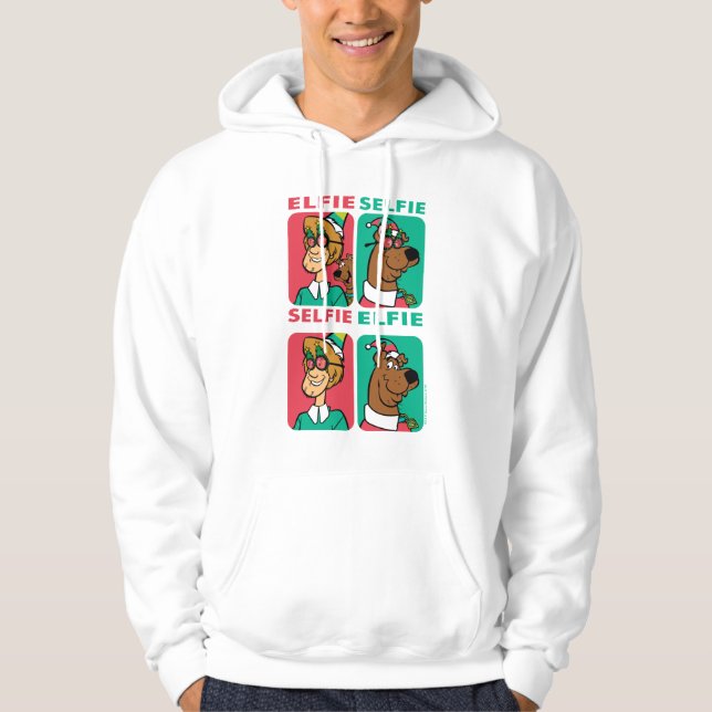 Scooby-Doo & Shaggy "Elfie Selfie" Hoodie (Front)