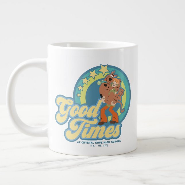 Scooby-Doo & Shaggy Good Times at Crystal Cove HS Large Coffee Mug (Left)