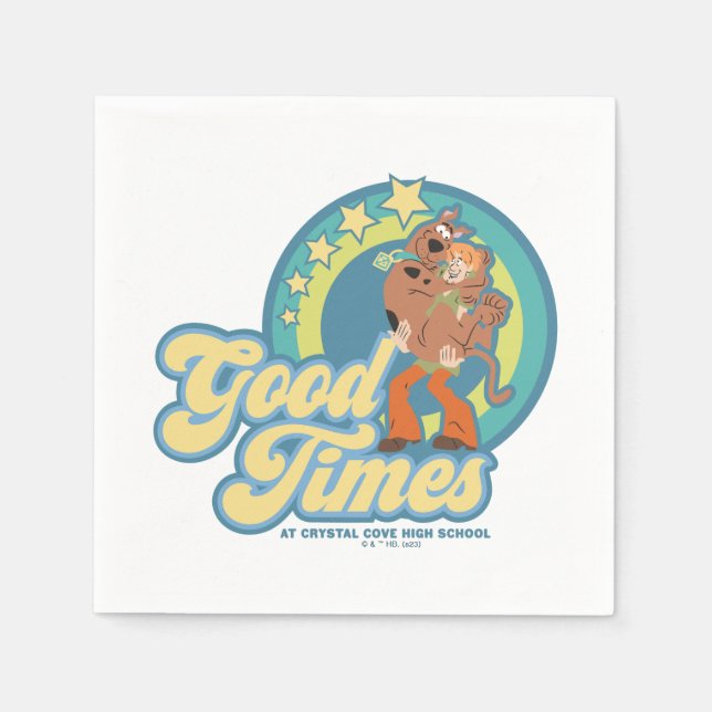 Scooby-Doo & Shaggy Good Times at Crystal Cove HS Napkin (Front)
