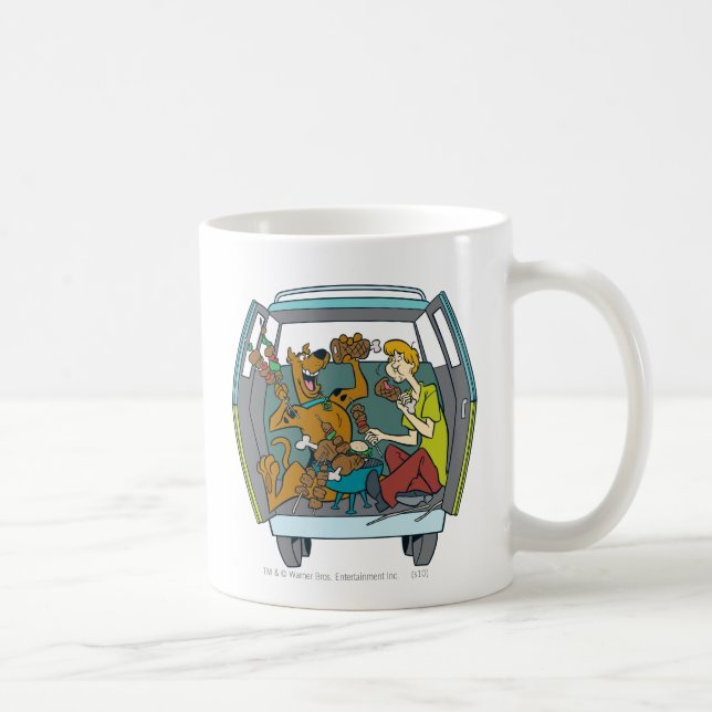 Scooby-Doo & Shaggy In Mystery Machine Coffee Mug (Right)