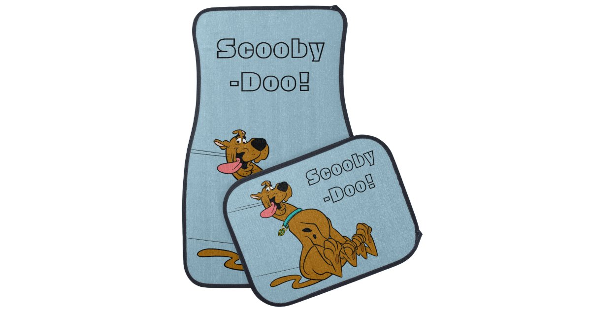 Scooby Doo Slide With Tongue Out Car Mat Zazzle 