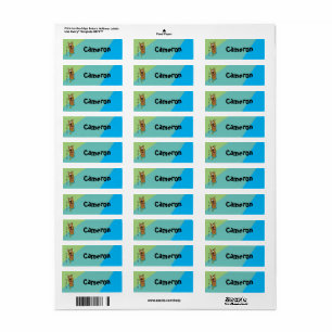Scooby-Doo Smiling Face Kids' Return Address Label