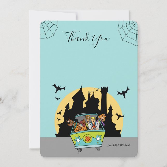 Scooby-Doo Spooktacular Baby Shower Thank You Invitation (Front)