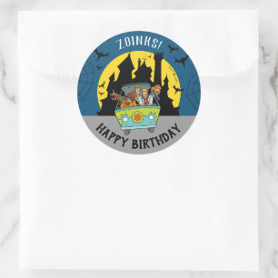 Scooby-Doo Spooktacular Halloween Birthday Classic Round Sticker