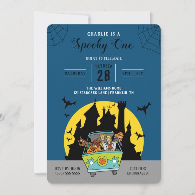Scooby-Doo | Spooky One Halloween Birthday Invitation (Front)