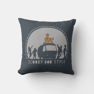Scooby-Doo Style Tribal Van Silhouette Cushion