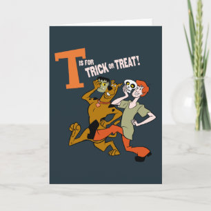 Scooby-Doo   T is for Trick or Treat Note Card
