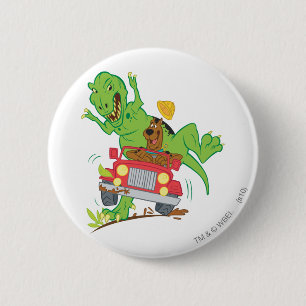 Scooby-Doo T-Rex Attack 6 Cm Round Badge